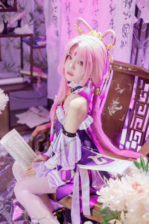 桜桃喵符玄COS图赏:星穹铁道太卜司之首的东方幻想与命运美学