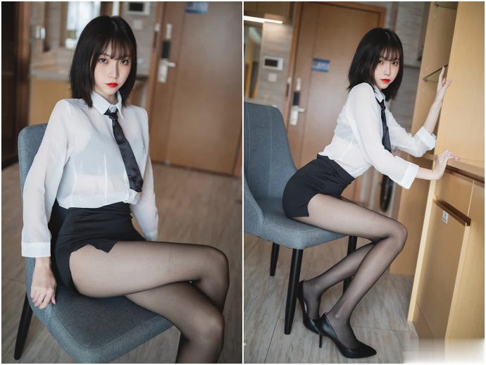 许岚lan的个人资料与写真图集：晨间女友到知性灰裙的多面风格解析
