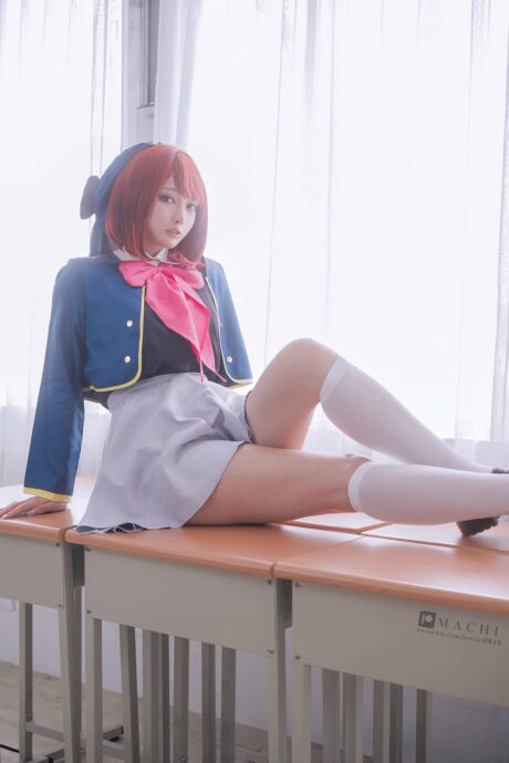 Machi馬吉《我推的孩子》有马加奈COS，逆光制服下的明媚少女质感