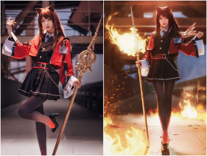 弥音音cos丽塔浣溪沙写真:国风旗袍女仆优雅出镜,尽显端庄温婉气质