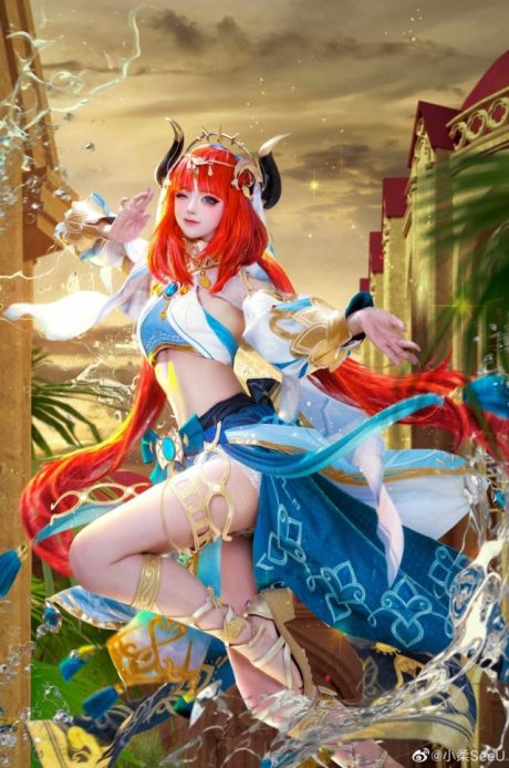 小柔SeeU《原神》妮露COS：细腻还原祖拜尔剧场舞者的灵动身姿