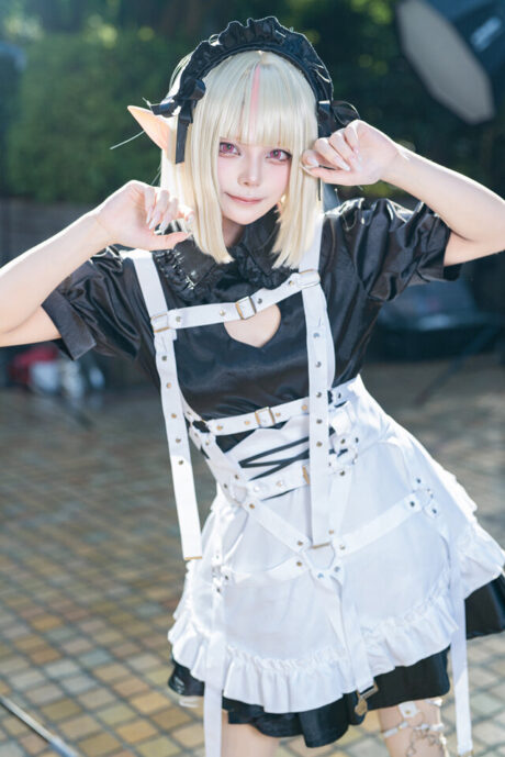 AnoaneNoa池袋acosta!魔界莉莉姆COS:盛夏阳光下的恶魔公主冷艳登场
