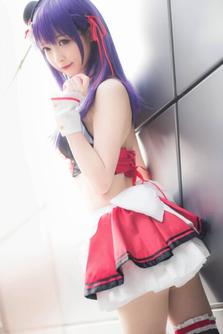 南宫COS《Fate/stay night》间桐樱,红黑女仆装演绎别样俏皮温柔