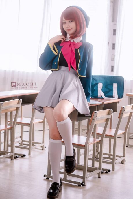 Machi馬吉《我推的孩子》有马加奈COS，逆光制服下的明媚少女质感