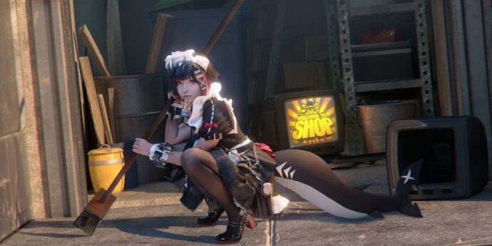 绝区零艾莲乔COS：在这套yuuhui玉汇作品中看鲨鱼女仆手扛重型剪刃