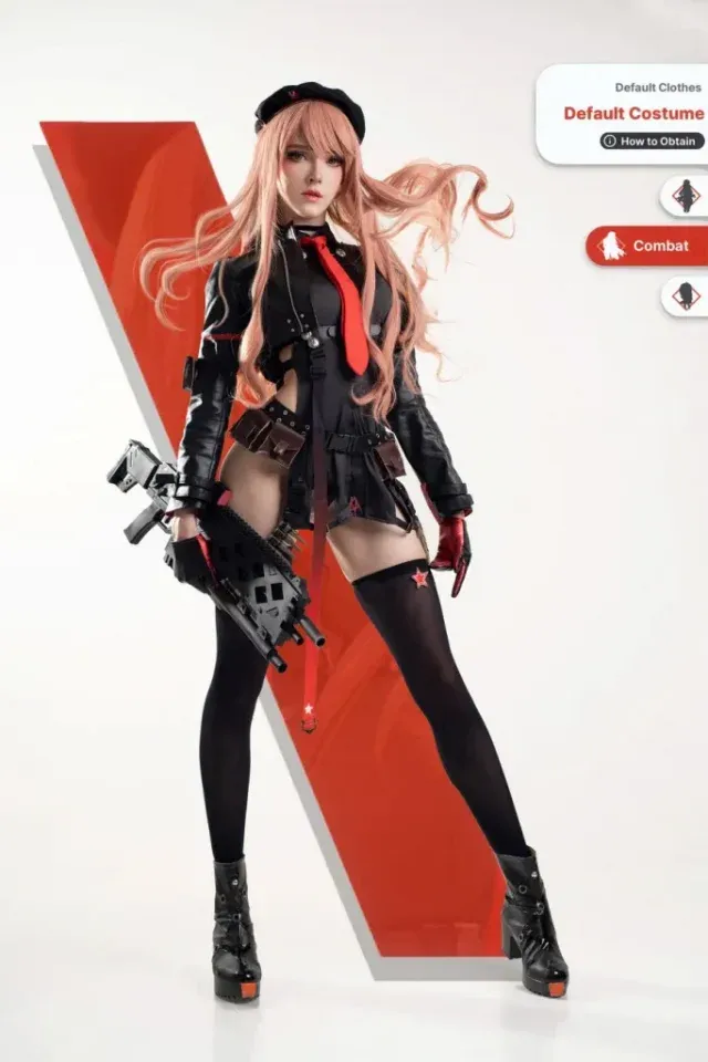 Candy_Ball 演绎《胜利女神：妮姬》拉毗 COS，外冷内刚的战斗妮姬气质图集
