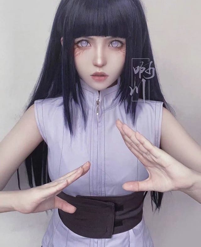 啊川_Azey 还原《火影忍者》日向雏田,疾风传忍服与 THE LAST 围巾造型多版本演绎