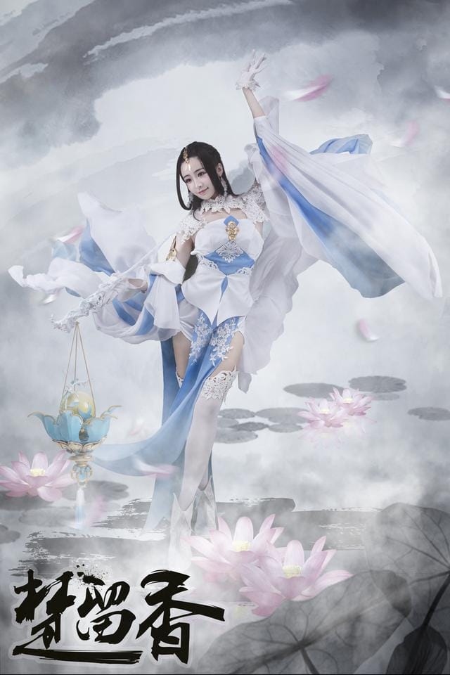 枣糕-下野病弃疗《一梦江湖》COS:竹林庭院实景还原古风武侠气质