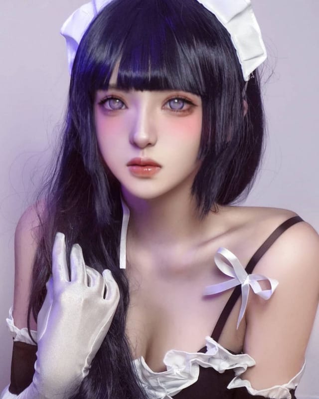 啊川_Azey 还原《火影忍者》日向雏田,疾风传忍服与 THE LAST 围巾造型多版本演绎