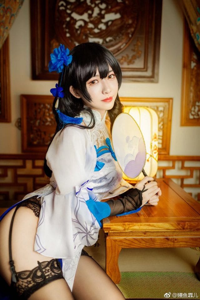 鳗鱼霏儿旗袍版95式cos图集,少女前线枪娘气质全在这里
