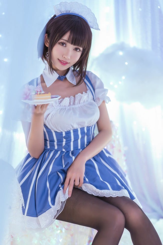 鳗鱼霏儿女仆装加藤惠COS 路人女主的养成方法清纯风演绎