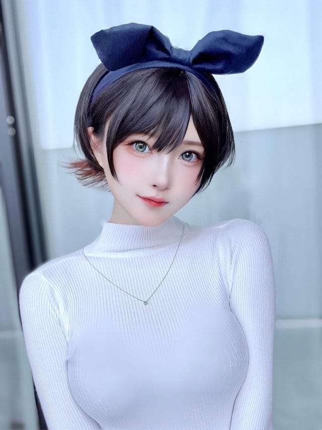 Shokora《租借女友》四角色COS写真:水原千鹤高饱和特写还原动画色彩