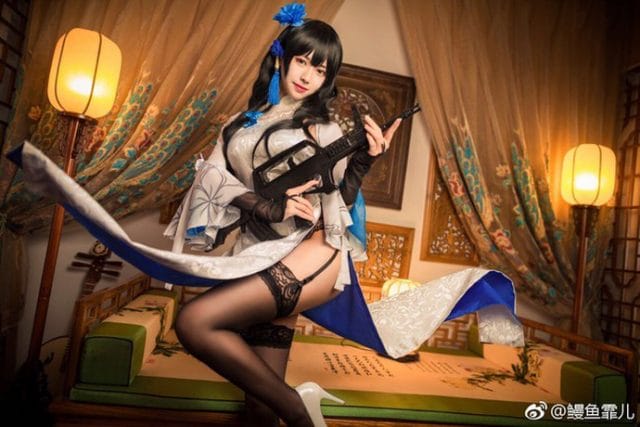 鳗鱼霏儿旗袍版95式cos图集，少女前线枪娘气质全在这里