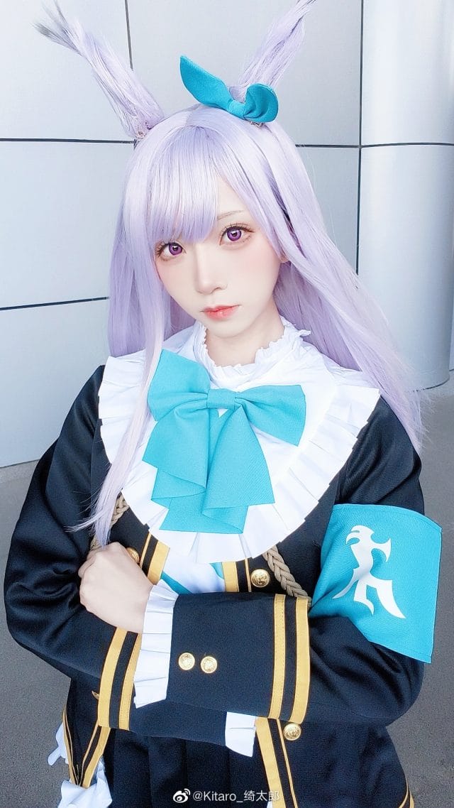 Kitaro_绮太郎《赛马娘》目白麦昆COS 浅紫发色还原大小姐优雅气质