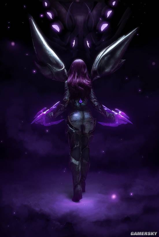 EnzhStrelnikova《英雄联盟》卡莎COS，虚空之女暗紫铠甲造型图集