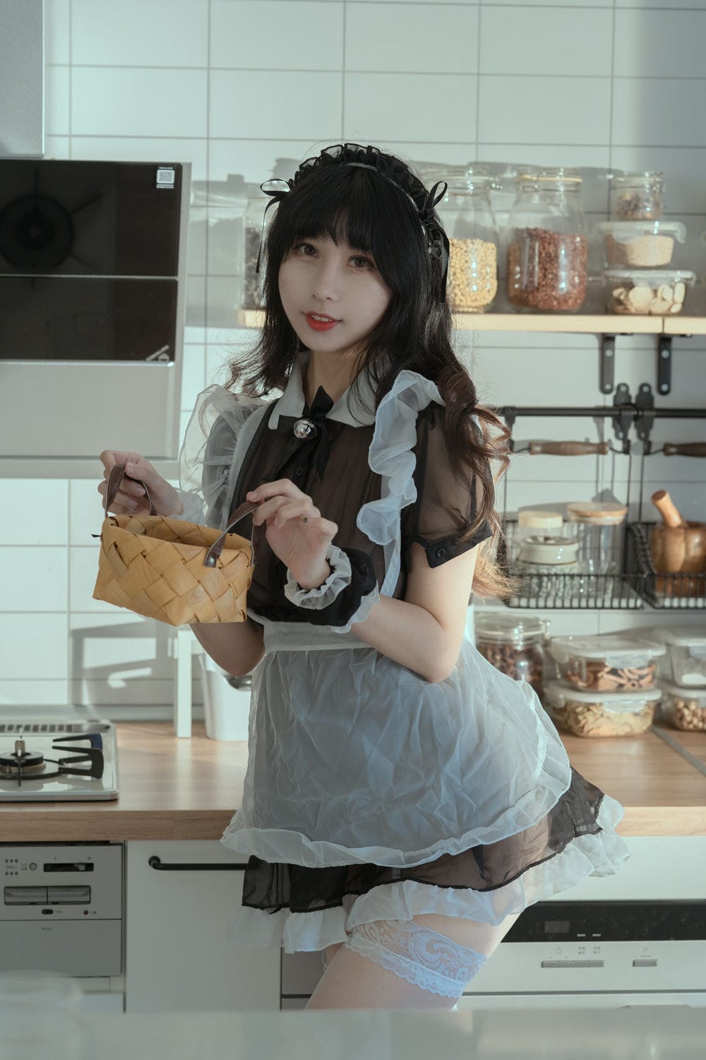 云溪溪女警版尤尔哈2B COS:黑白制服重新诠释尼尔机械纪元的冷艳战姬
