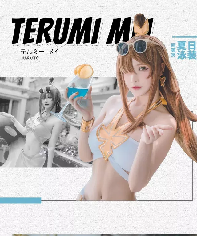 千夜未来联合桜桃喵演绎火影忍者女忍者COS：暗调忍界布景下多角色气质差异化还原图集