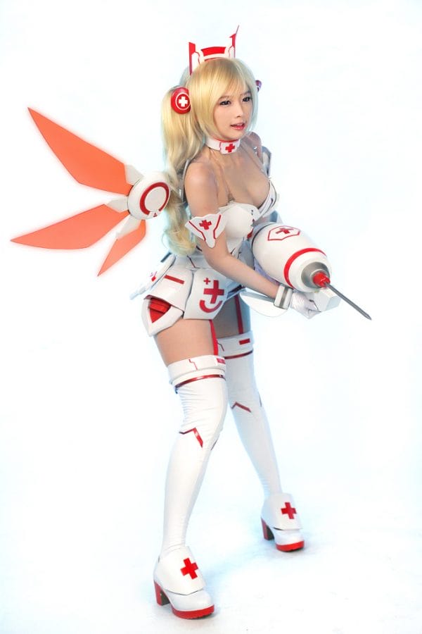 Doremi演绎Lost Saga机器人护士，白色机甲配巨型注射器