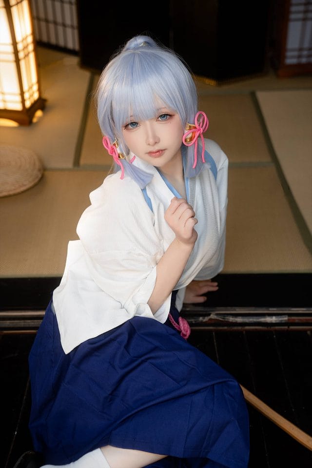 樱梨梨Eriri原神神里凌华剑道服COS,武道沉稳与名门气质兼而有之