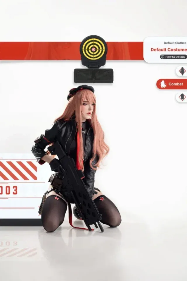 Candy_Ball 演绎《胜利女神：妮姬》拉毗 COS，外冷内刚的战斗妮姬气质图集