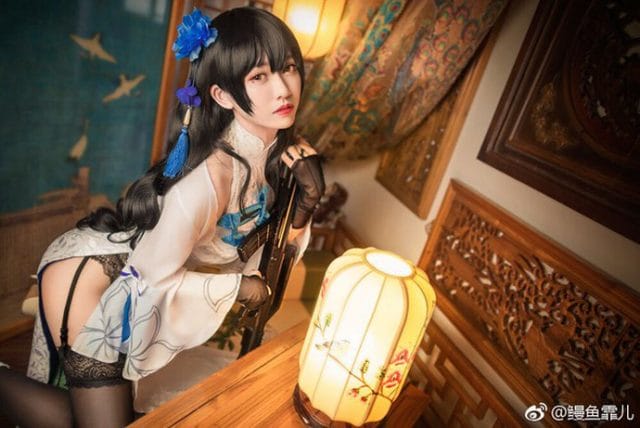 鳗鱼霏儿旗袍版95式cos图集,少女前线枪娘气质全在这里