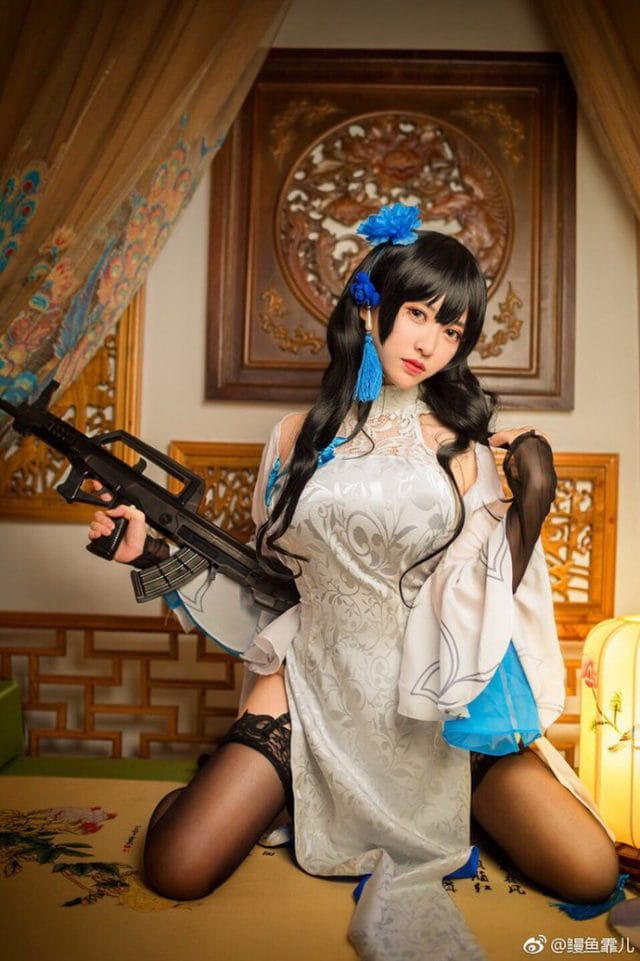 鳗鱼霏儿旗袍版95式cos图集,少女前线枪娘气质全在这里