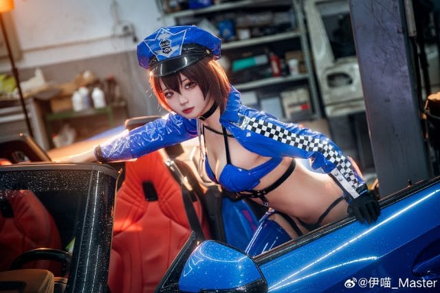 伊喵_Master《碧蓝航线》巴尔的摩迅疾的蓝星COS图集