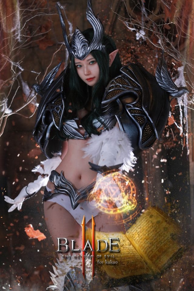 《刀锋战记II:邪恶回归》|BladeII cosplay:冷冽护甲还原韩系动作RPG邪魅气质