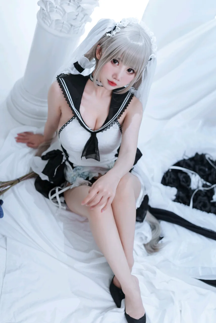 面饼仙儿可畏婚纱