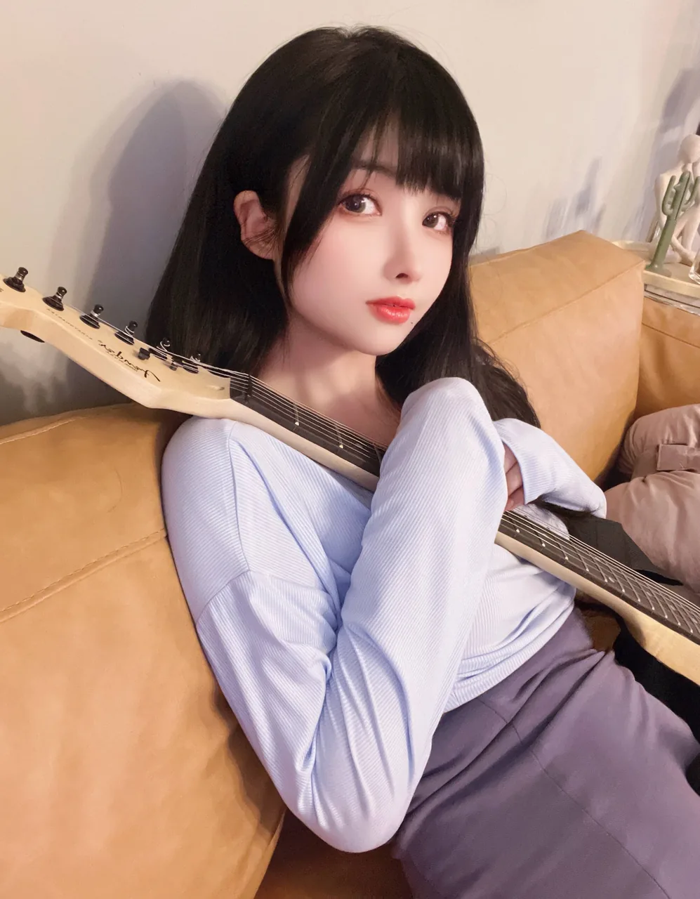凉凉子吉他妹妹系带裙