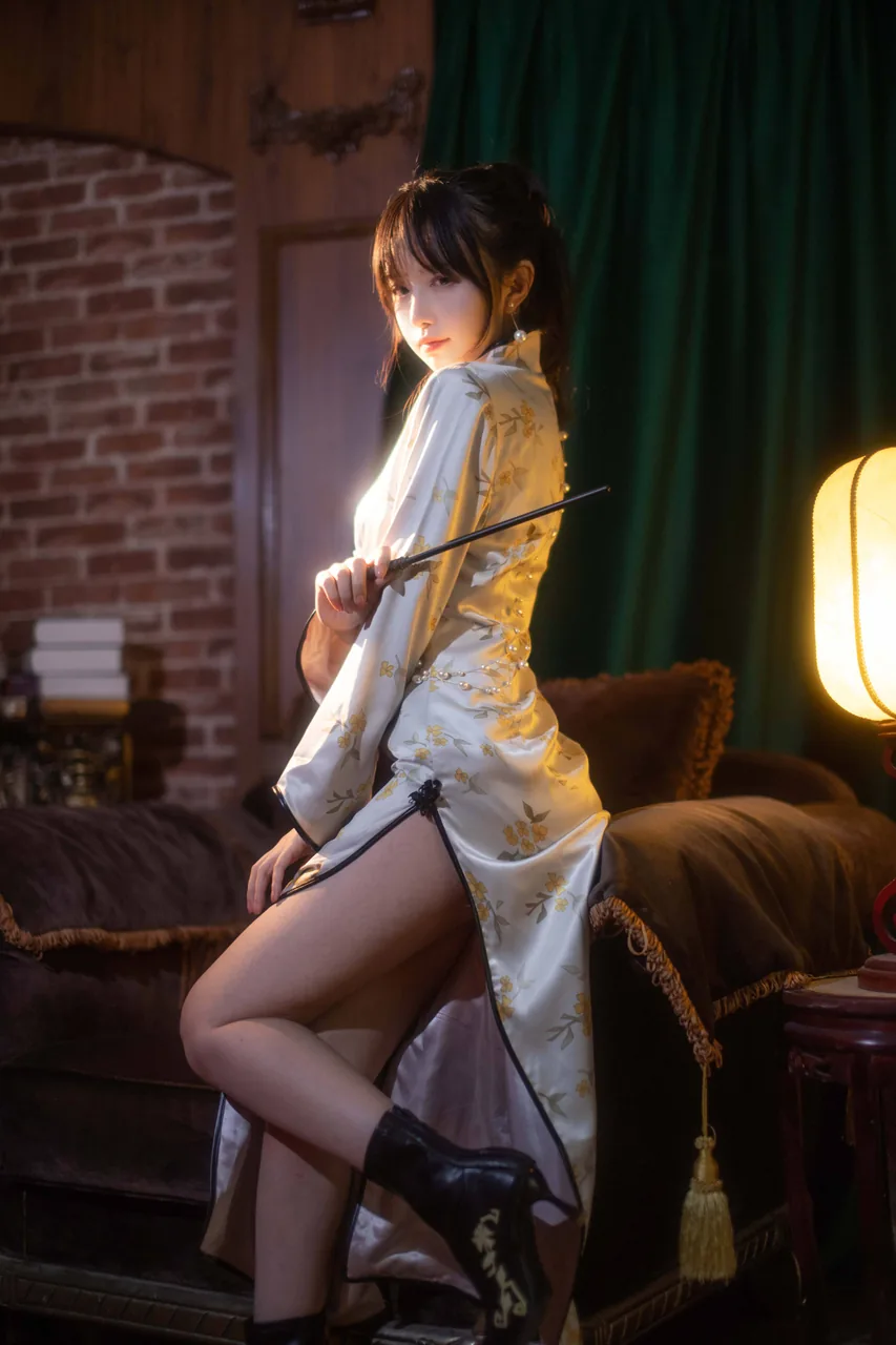 Shika小鹿鹿中秋旗袍
