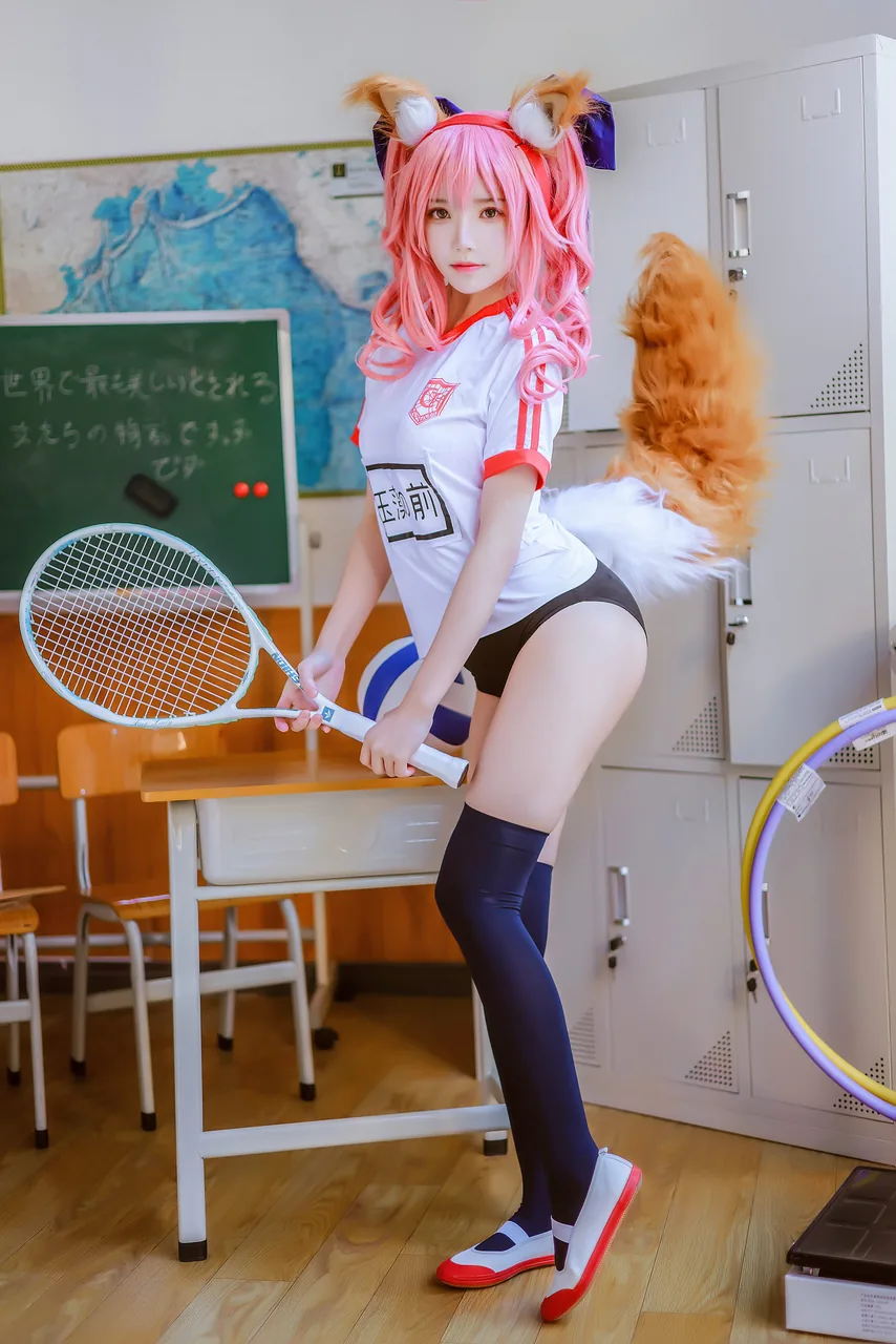 桜桃喵玉藻前体操服