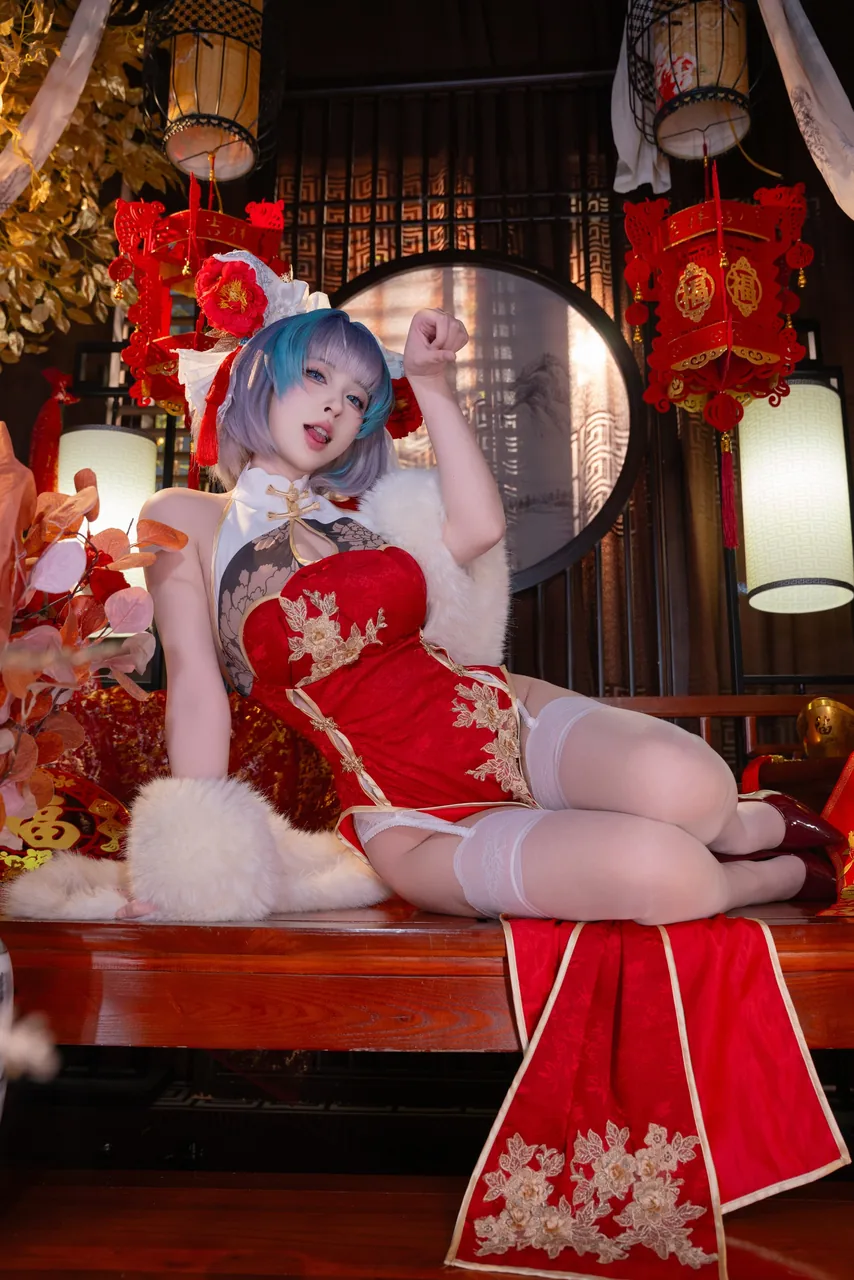 清水由乃柴郡旗袍