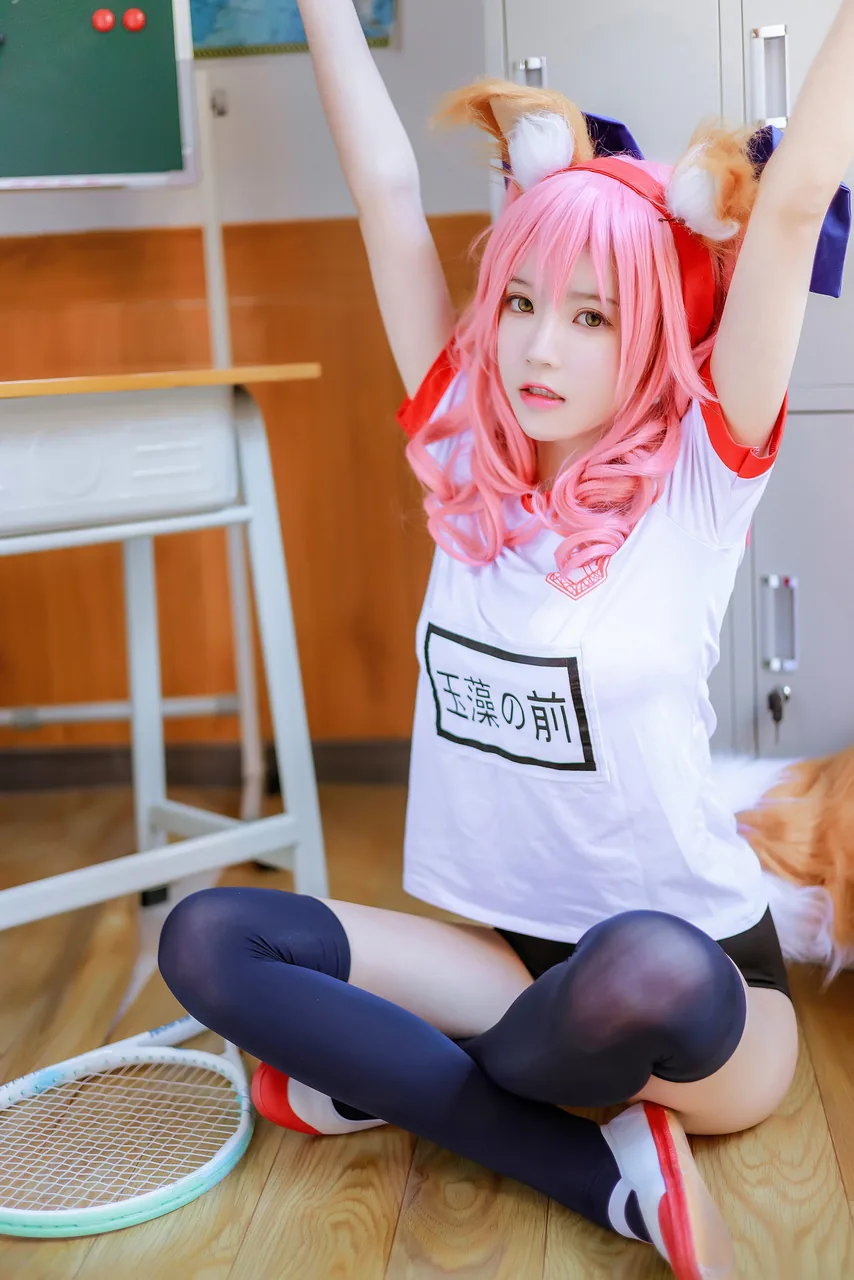 桜桃喵玉藻前体操服
