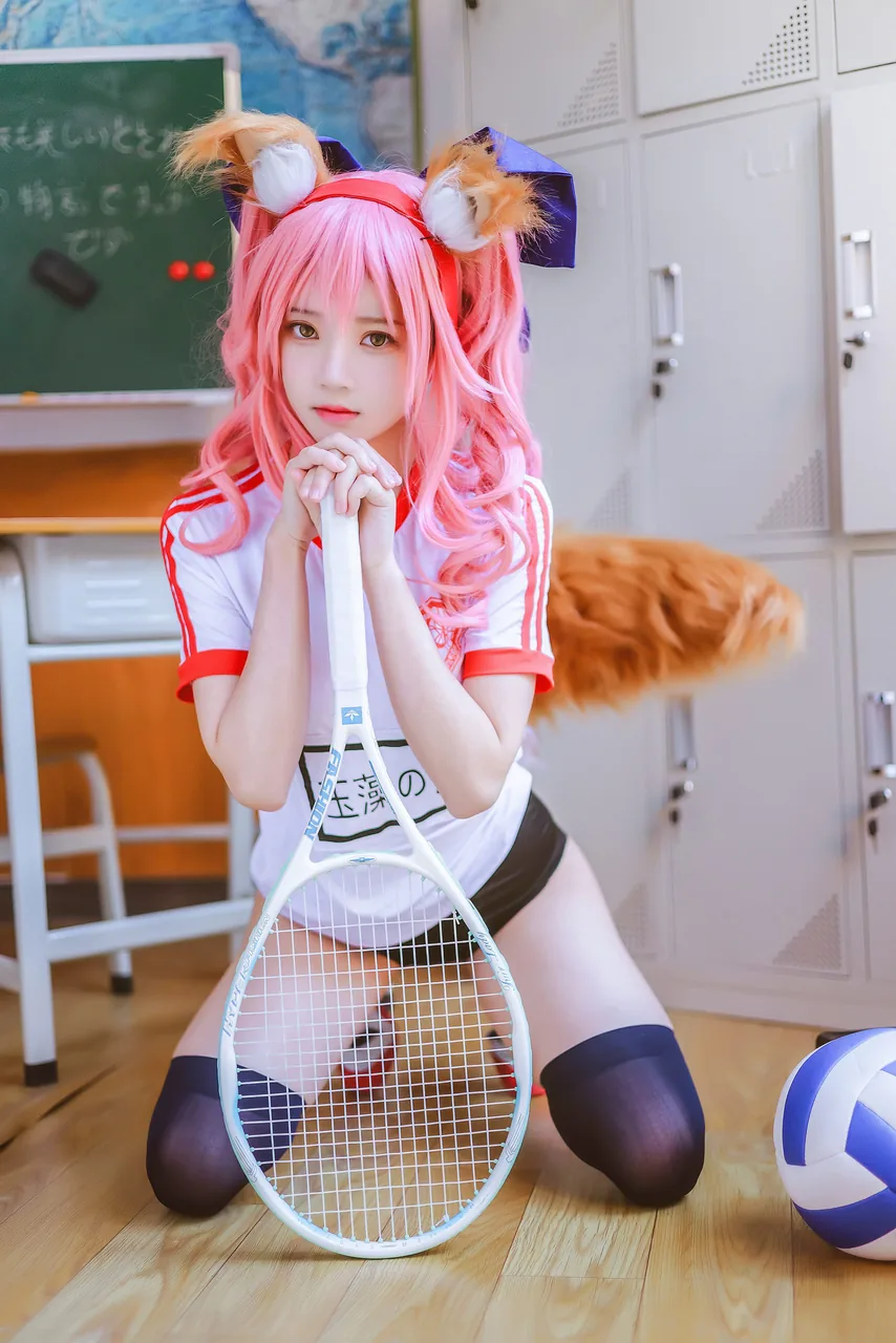 桜桃喵玉藻前体操服